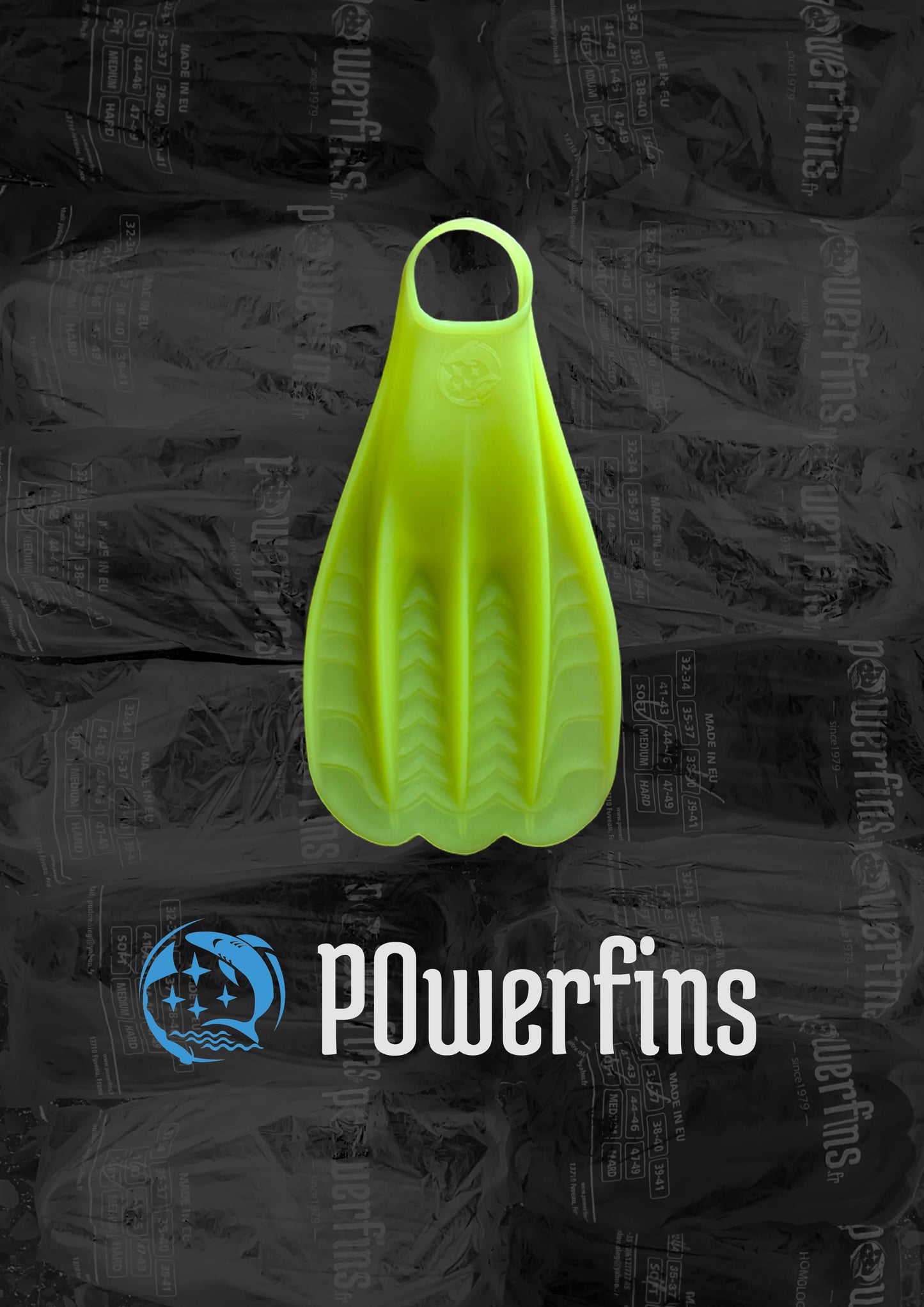 Pinne Powerfins omologate CMAS per allenamento nuoto pinnato e gare fipsas